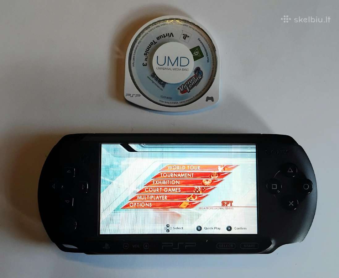 Sony PSP žaidimų konsolė + žaidimai. dėklas