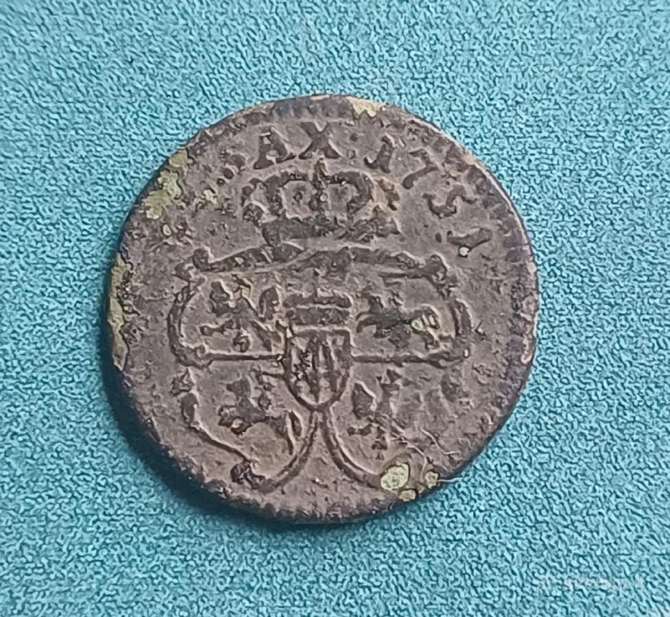 1751 metų Augusto III laikų šilingas (arba solidas