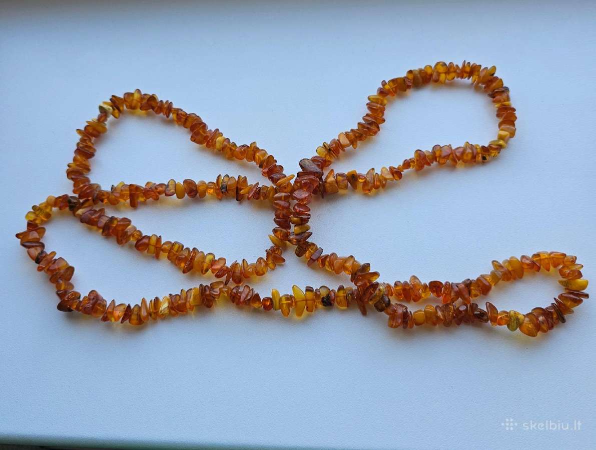 Seni gintariniai karoliai Lietuva - nuotraukos Nr. 4