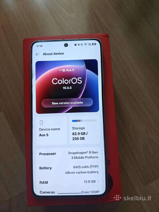 Oneplus Ace 5 12gb RAM 256gb Snapdragon 8 gen 3 - nuotraukos Nr. 2
