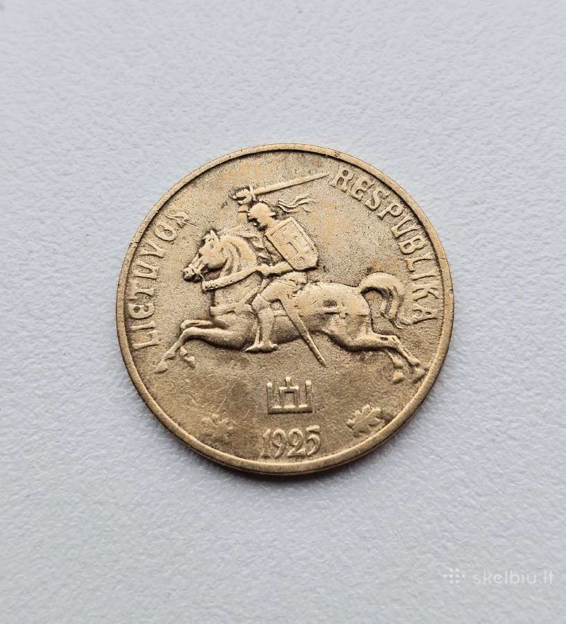50 centu 1925 m.Lietuva - nuotraukos Nr. 2