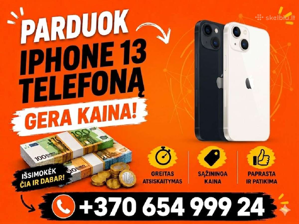 Perku iPhone 13 Supirkimas Vilnius