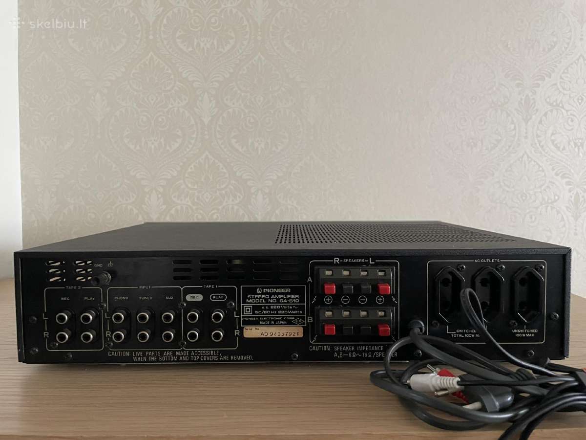 Pioneer Sa-510 stereo stiprintuvas (Japan) - nuotraukos Nr. 8