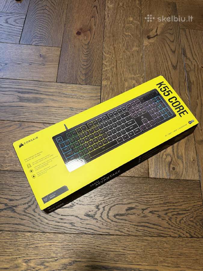Laidinė žaidimų klaviatūra Corsair K55 Rgb Pro