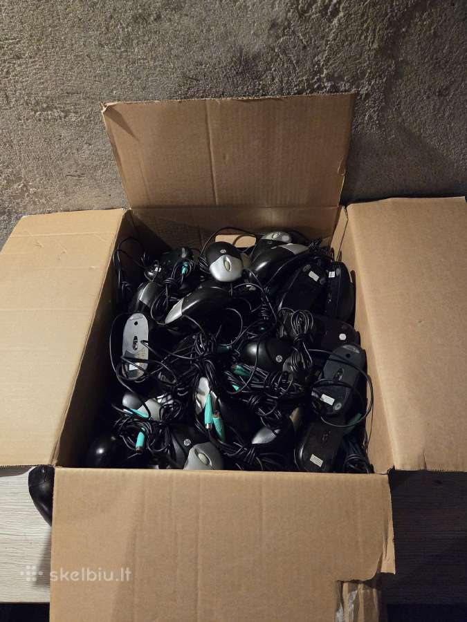 100vnt kompiuterinių pelyčių – Usb ir Ps/2