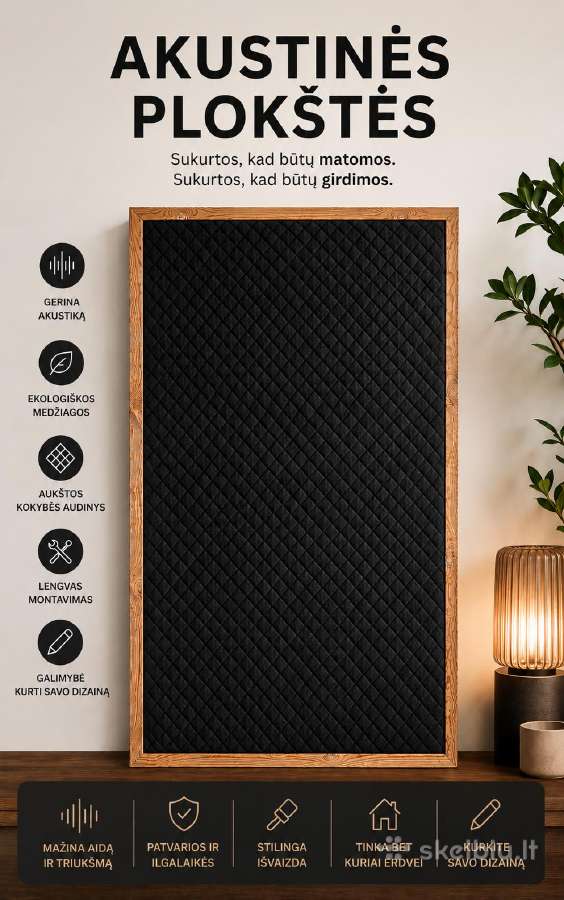 Akustinės sienų panelės pagal užsakymą