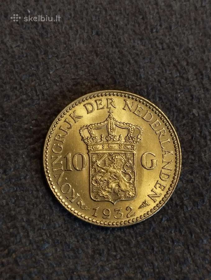 Niderlandų 10 guldenų 1932m.