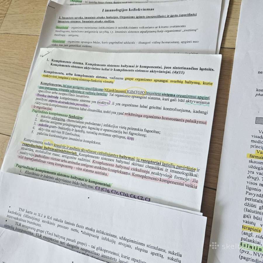 Veterinarinės medicinos konspektai ir užrašai - nuotraukos Nr. 13