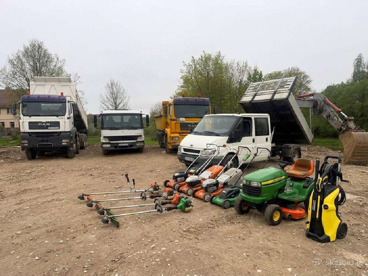 Sodybų, kiemų ir sodų priežiūros darbai