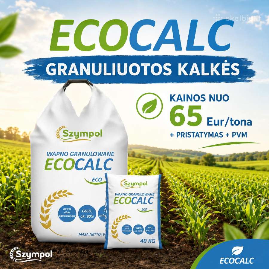 Granuliuotos Kalkės, Mg Kalkės