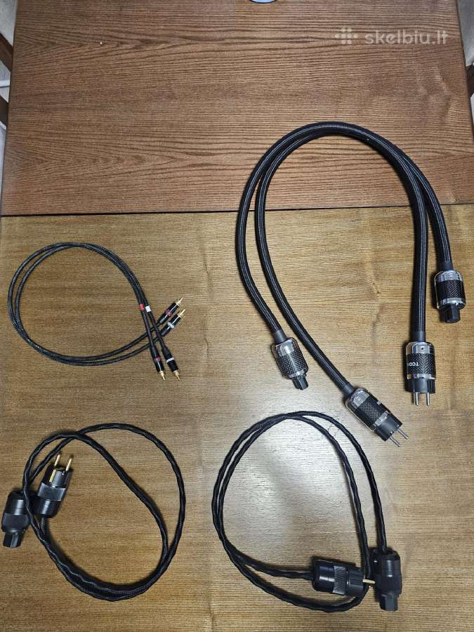 Akustiniai kabeliai Hi-fi Rca,xlr,usb,maitinimo