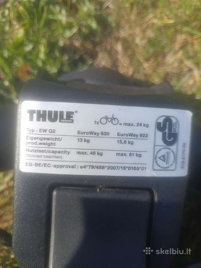Thule euroway g2 920 Dvivietis dviraciu laikiklis