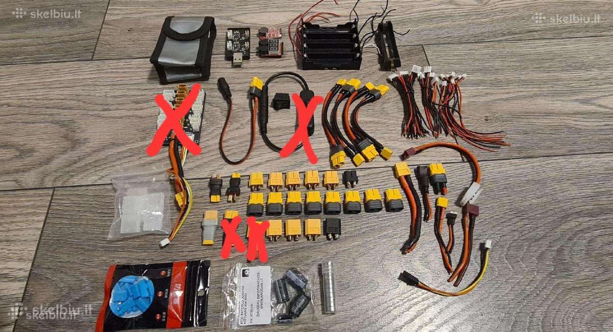 Fpv, RC baterijų pakrovėjai, board, laidai