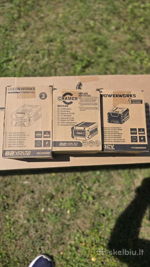 Cramer ,powerworks ,Greenworks 82v baterijos - nuotraukos Nr. 2