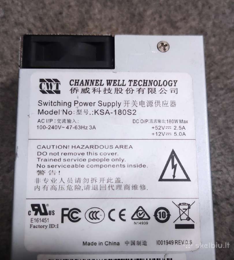 Hp Serverio Maitinimo Blokas 550w - nuotraukos Nr. 3