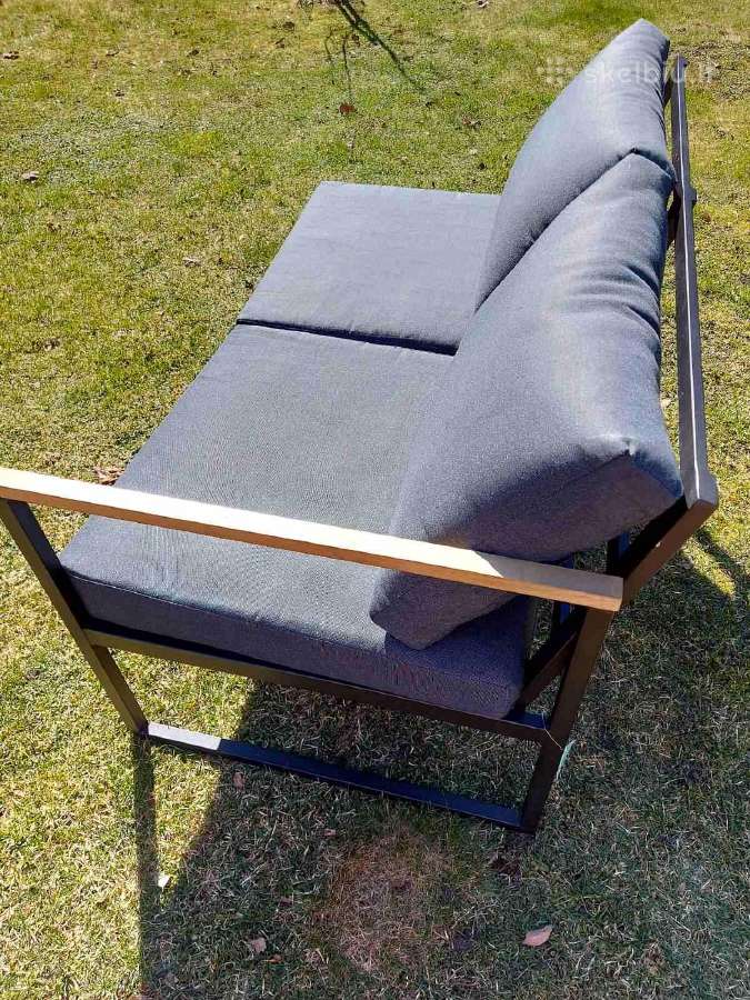 Lauko dvisėdė sofa