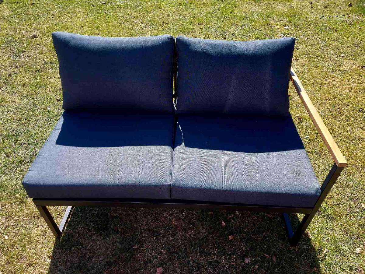 Lauko dvisėdė sofa - nuotraukos Nr. 2