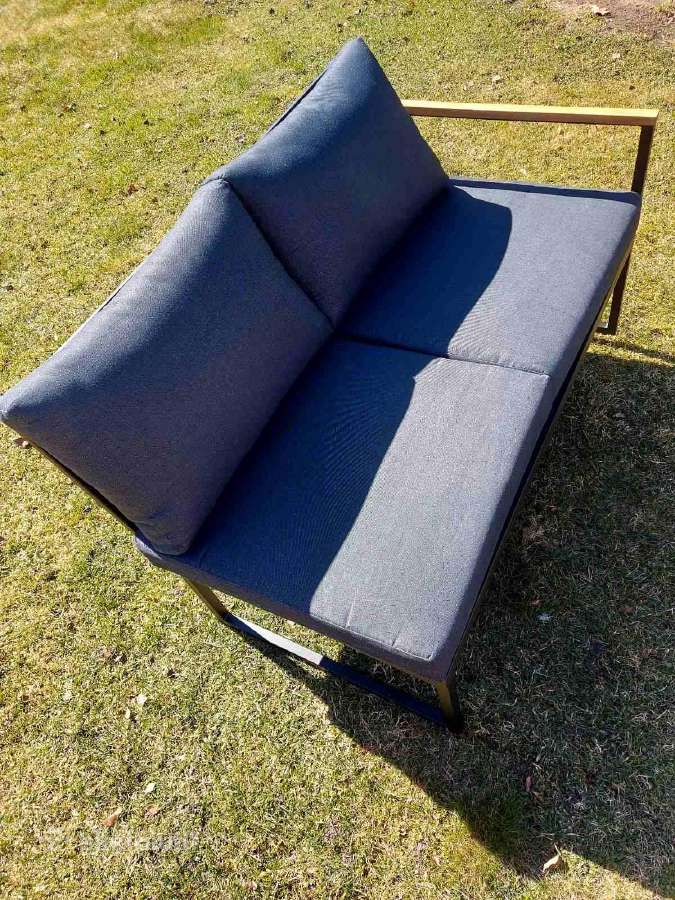 Lauko dvisėdė sofa - nuotraukos Nr. 3