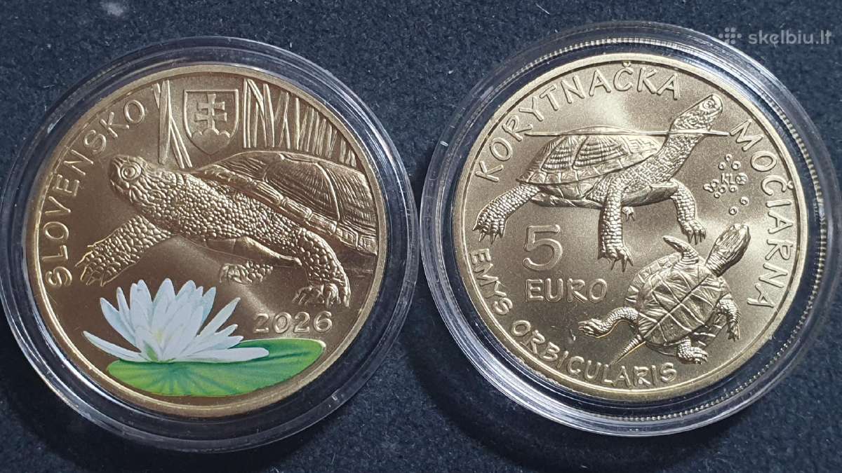 Slovakija 5 eurai, 2026 Europos tvenkinio vėžlys