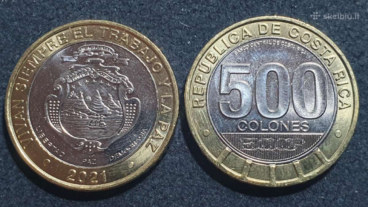 Kosta Rika 500 kolonų, 2021 Uc222
