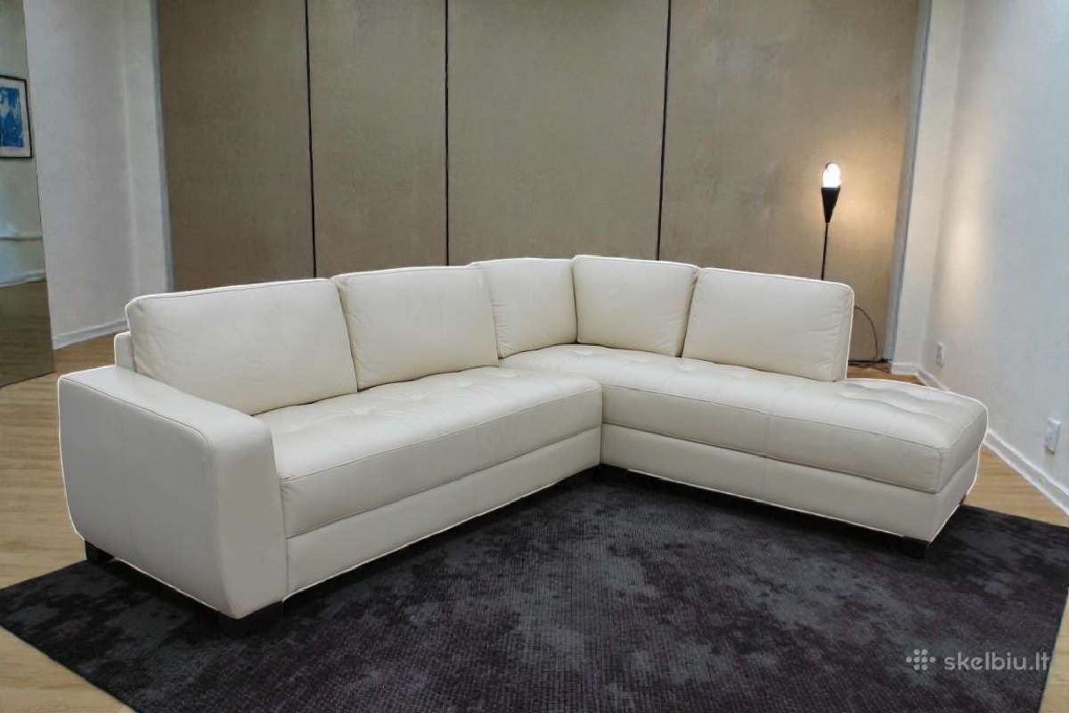 Natūralios odos sofa - nuotraukos Nr. 13