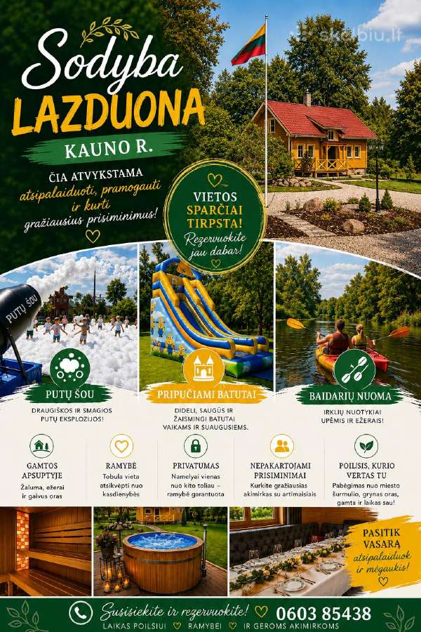 Sodyba „lazduona“ – poilsis gamtos apsuptyje!