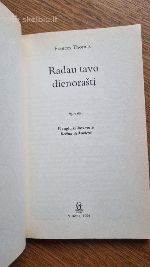 Knyga "Radau tavo dienoraštį" - nuotraukos Nr. 4