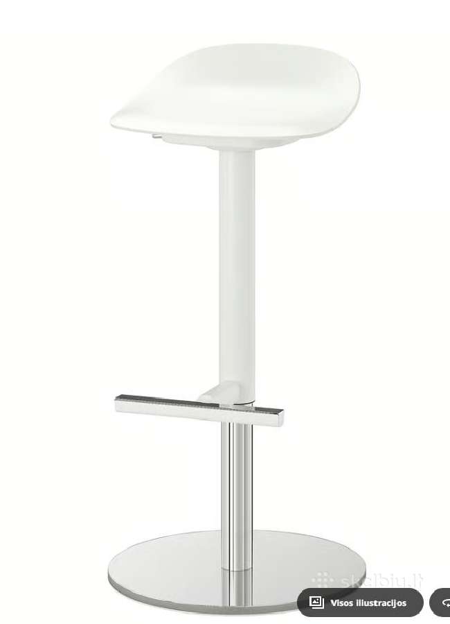 Ikea Janinge Baro kėdė, balta, 76 cm - nuotraukos Nr. 7