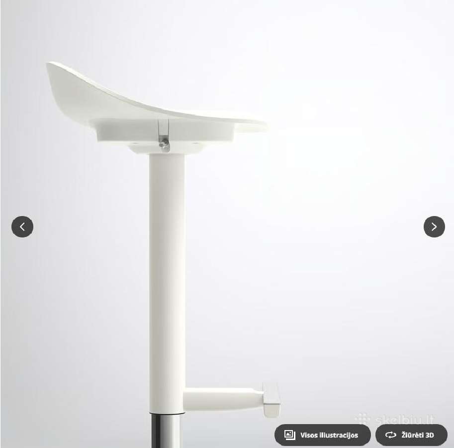 Ikea Janinge Baro kėdė, balta, 76 cm