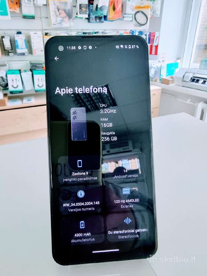 Naudotas telefonas Asus Zenfone 9 16/256gb