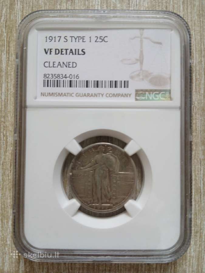 JAV 25 centai 1917 S