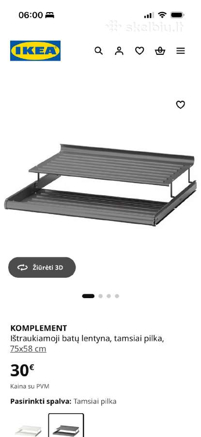 3 vnt Ikea batų lentynos idealios būklės