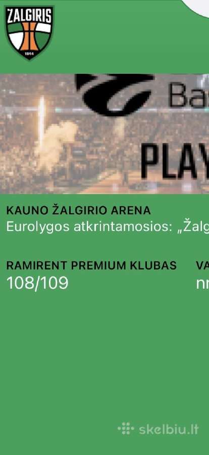 Žalgiris Vc Fenerbahce Ramirent