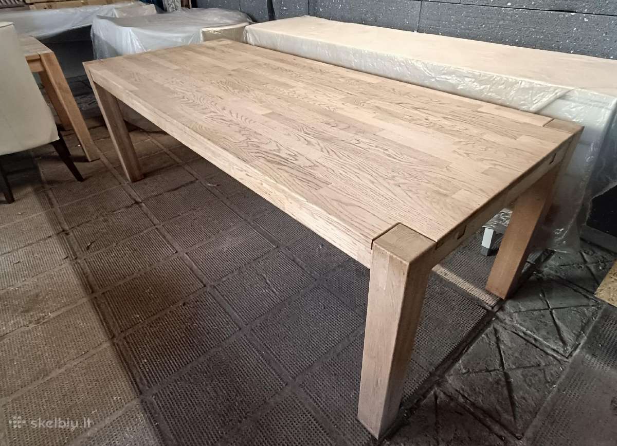 Ąžuolinis stalas iš Danijos, 220-320cm
