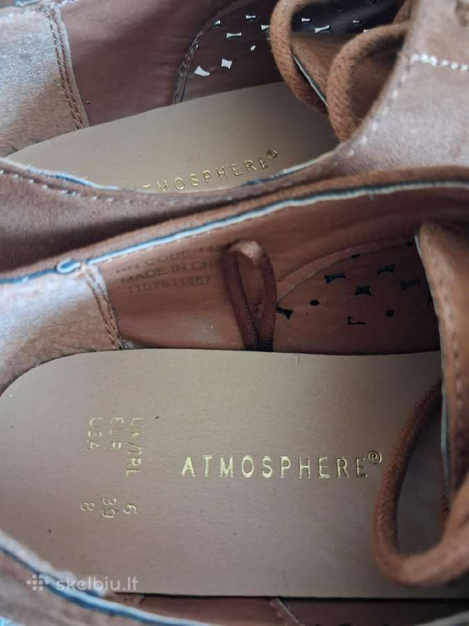 Atmosphere rudi ažūriniai suvarstomi bateliai - nuotraukos Nr. 5