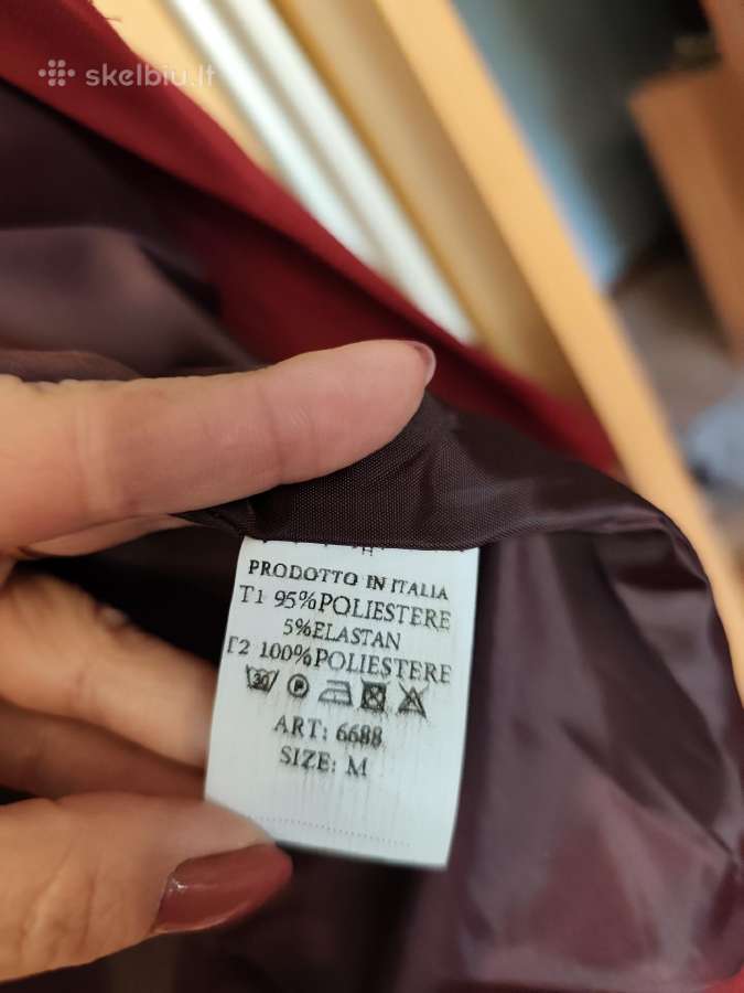 Bordo švarkelis su pamušalu naujas M dydis - nuotraukos Nr. 3