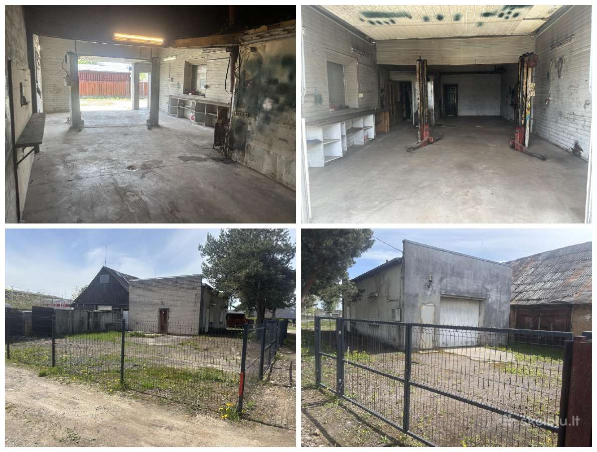 Garažas-patalpos su keltuvu