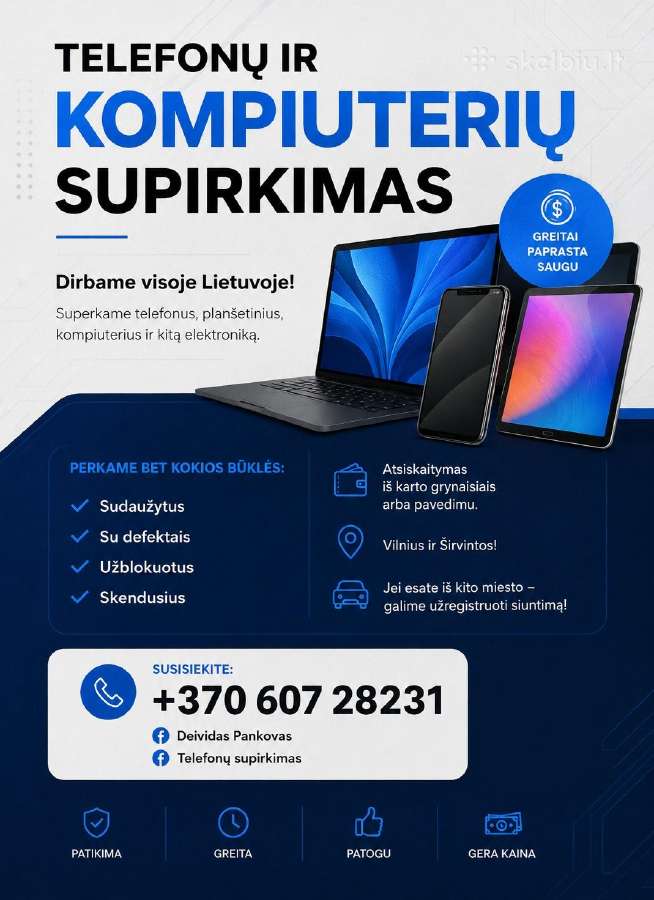 Skubus iPhone, Samsung, Redmi, Xiaomi Remontas! - nuotraukos Nr. 2
