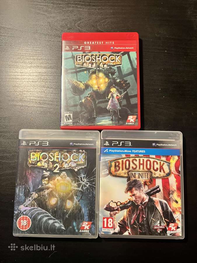 Bioshock 1+2+ infinite PS3 rinkinys