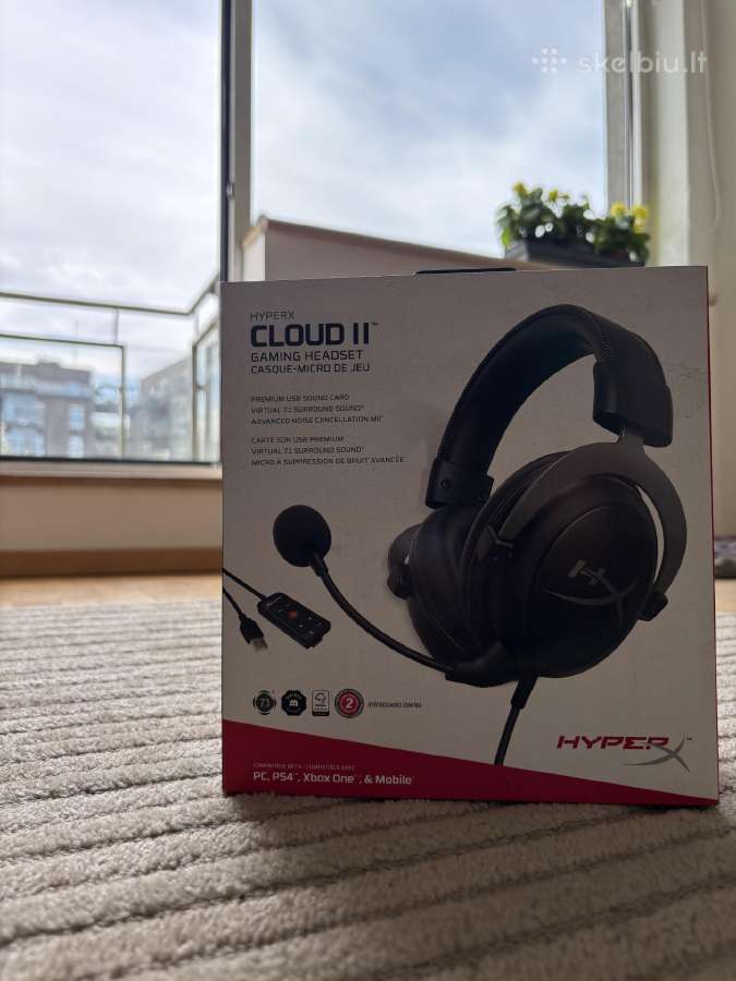 Hyperx Cloud II žaidimų ausinės