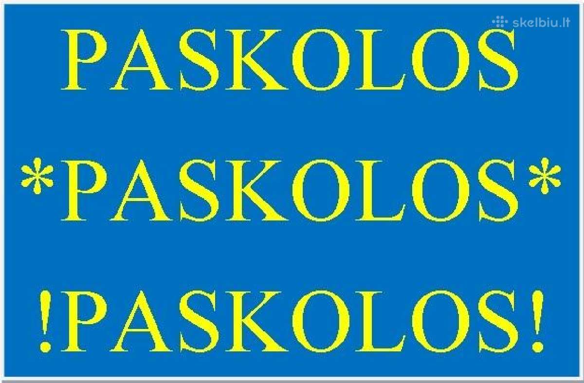 Paskolos gaunantiems socialines išmokas,bedarbiams