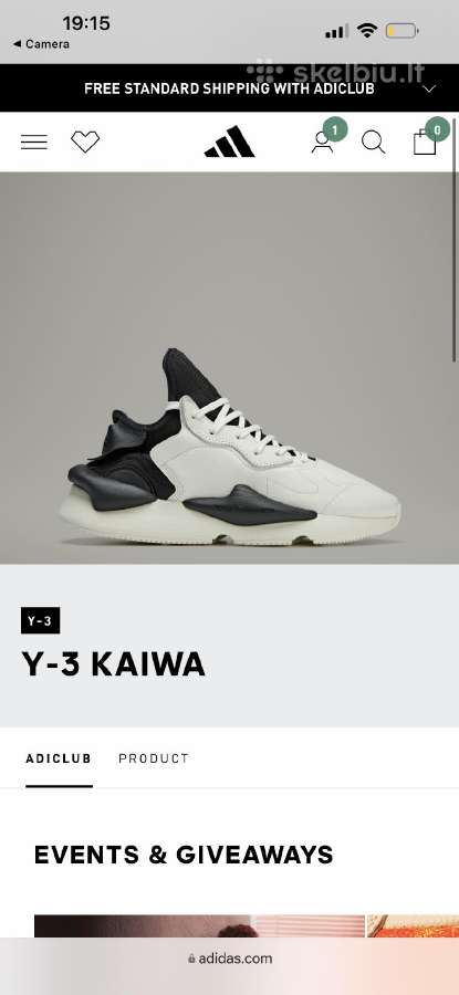Laisvalaikio kedai adidas Y-3