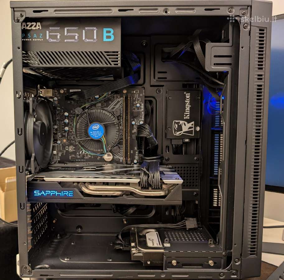 Žaidimų kompiuteris I5 / Rx580 8/ 16gb / 256gb 2tb
