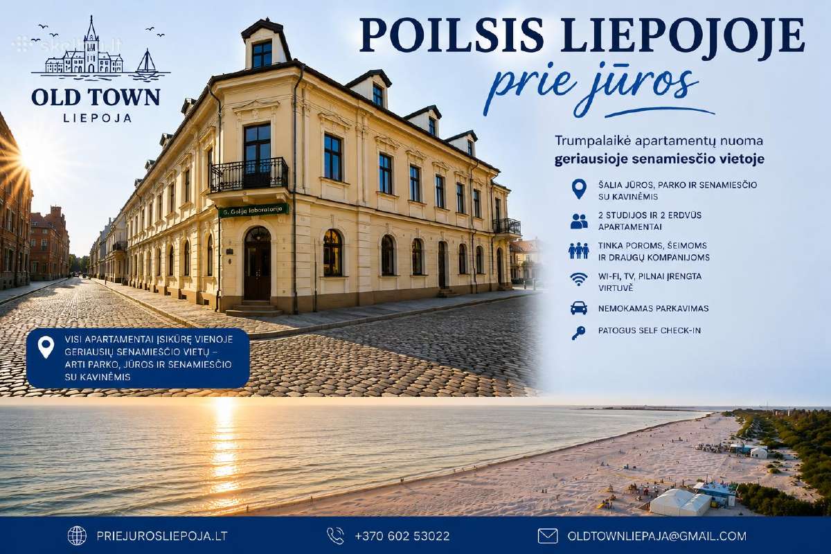 Poilsis Prie Jūros, iki Jūros tik kelios minutės!