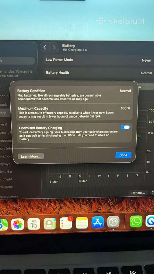 Apple MacBook Air 13.6 Inch 8gb 256gb Kompiuteris - nuotraukos Nr. 5