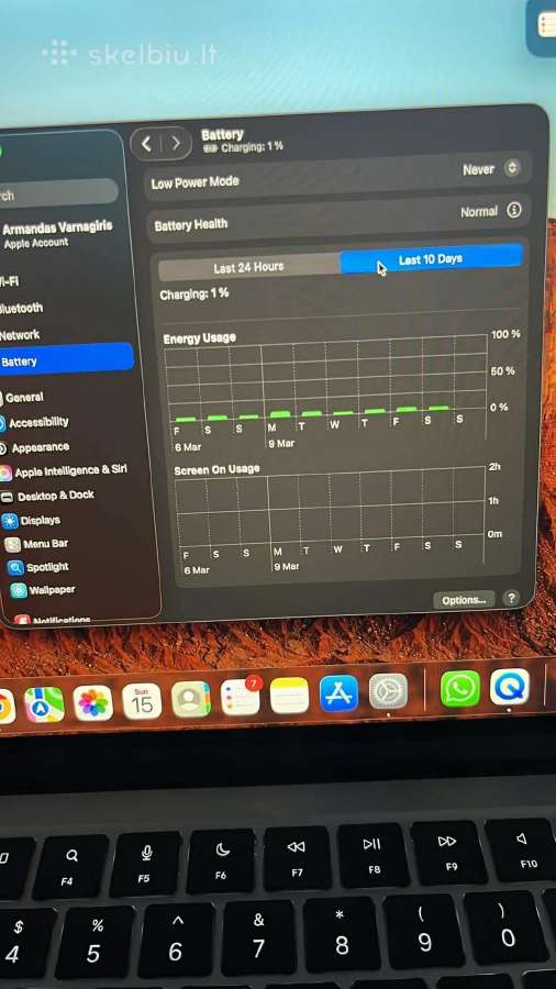 Apple MacBook Air 13.6 Inch 8gb 256gb Kompiuteris - nuotraukos Nr. 6