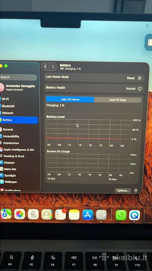 Apple MacBook Air 13.6 Inch 8gb 256gb Kompiuteris - nuotraukos Nr. 7