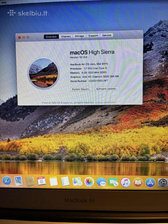 Parduodu MacBook air 2011 (a1369)