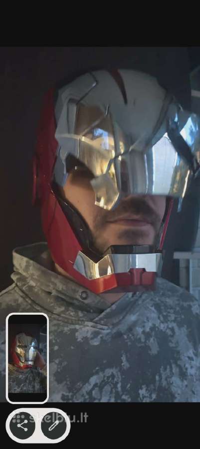 Iron man mk5 helmet electric opening, New