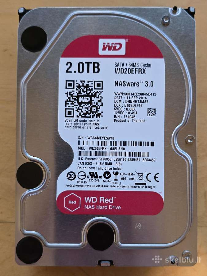 2.5" 3.5" Sata HDD 1tb 2tb 3tb 4tb 6tb 8tb 10-32tb - nuotraukos Nr. 32
